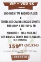 PROMO Abonnement IPTV 12 mois VIP 4K +38000 Chaines TV HD + VOD 4K & 3D