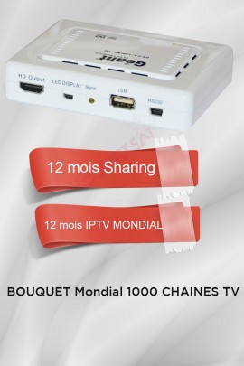 Récepteur Geant CX-1200HD + 12 mois IPTV Mondial 1000 chaines TV